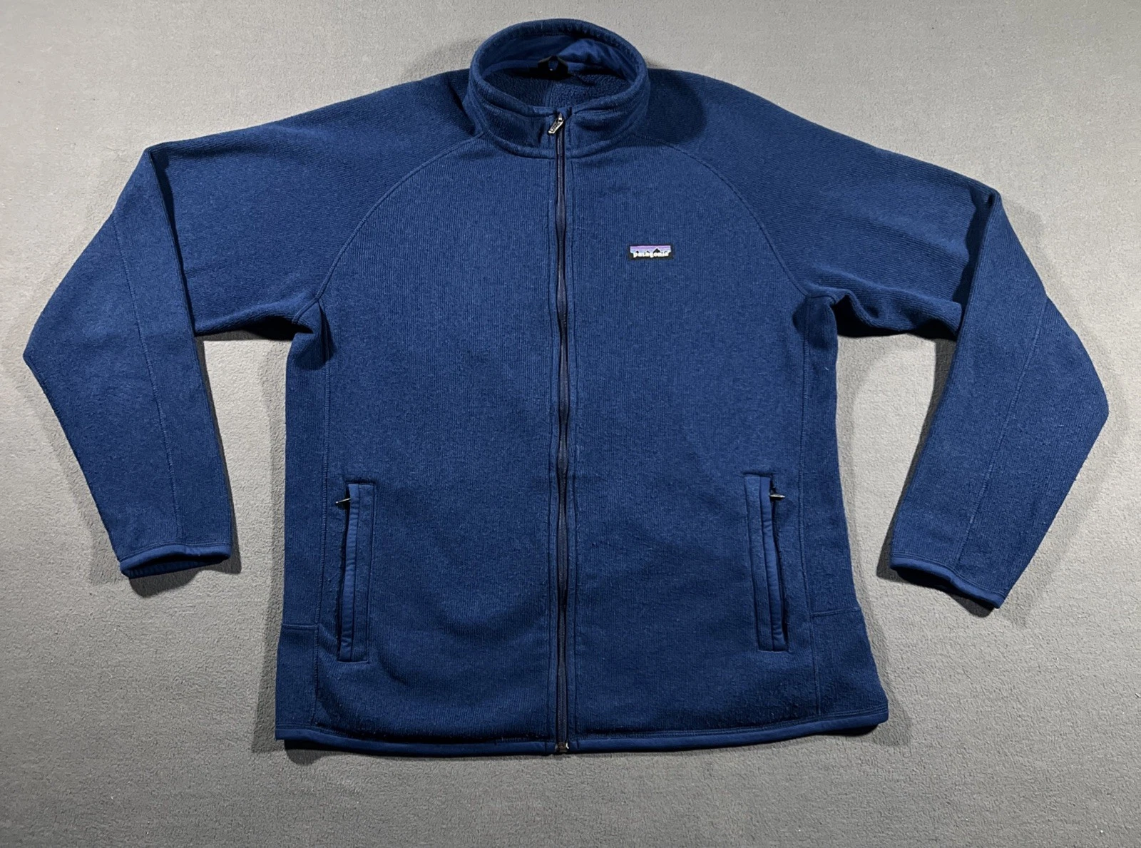 Patagonia Jacket Mens (No Tag) Blue Better Sweater Full Zip Fleece Pockets *READ