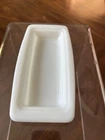 Vintage Pyrex Butter Dish Bottom Tray - Replacement White 72-B  Milk Glass