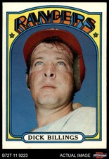 1972 Topps #148 Dick Billings Rangers 7 - NM