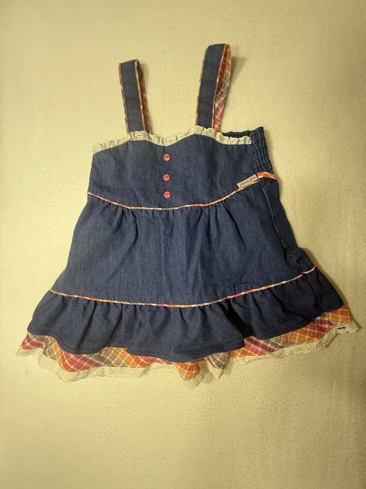 Genie Gee Топ и брюки комплект девочек размер 4 винтажный хиппи богемное - Изображение 2 из 4