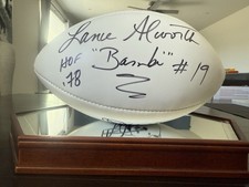 🤩LANCE ALWORTH #19 HOF CHARGERS SIGNED LOGO FOOTBALL  🏈 🏈 As Pictures