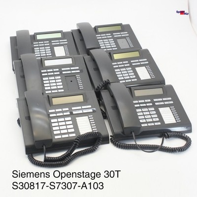 6X Phone Siemens Unify Openstage 30T Standard System Phone S30817-S7307-A103 2