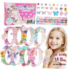 Friendship Bracelet Making Kit for Girls Toys Crafts for Kids Butterfly Flower