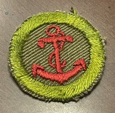 Vintage Seamanship Merit Badge Boy Scout Patch BSA Insignia 
