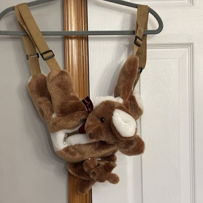 Vintage Australia Mama Kangaroo & Joey Zippered Backpack Child