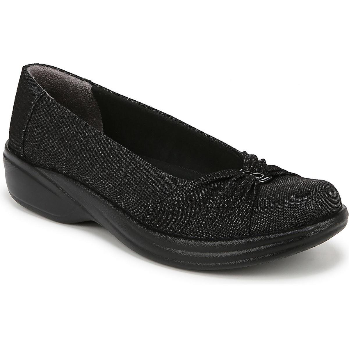 Женские балетки Bzees Paige Black Shimmer на плоской подошве 6 средних размеров (B,M) BHFO 4346