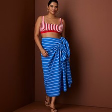 Striped Sarong - Rosie Assoulin Blue