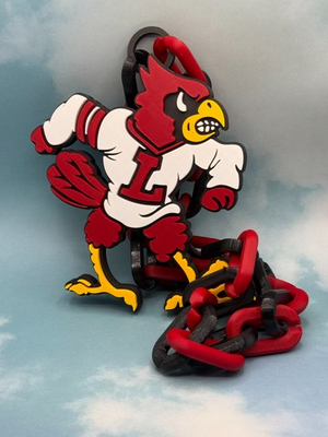 #ad #ad Louisville Cardinals Oversized Necklace Fan Chain Louisville FirstCards Forever $27.50