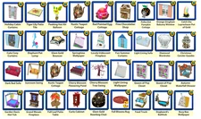Webkinz virtual PROMO items - cottages, beds, vehicles, fountains, etc (PICK 2)