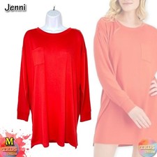 NWD Jenni Women's M Long Sleeve Supersoft Sleepshirt 100154883 Papya Punch $37