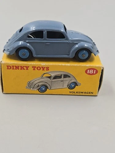 Vintage 1950s Dicky Toys #181 Volkswagen Beetle With Original Box Made In...
