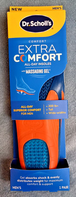 Dr. Scholl s Extra All Day Comfort Big & Tall Support Insoles Men Size 8-14