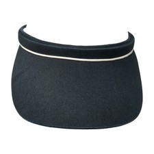 Unbranded Golf Sun Visor Cap Black One Size Lightweight Rope Blank Cotton