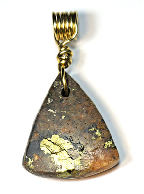 Gold Ore Pendant 1800s Ore Knob Copper Mine North Carolina 14K+ Original Relic