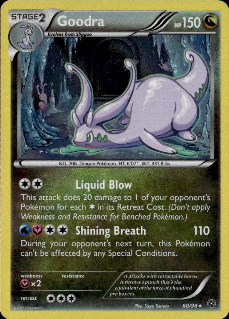 Goodra Holo Holo Rare AOR XY - Ancient Origins 60/98 LP
