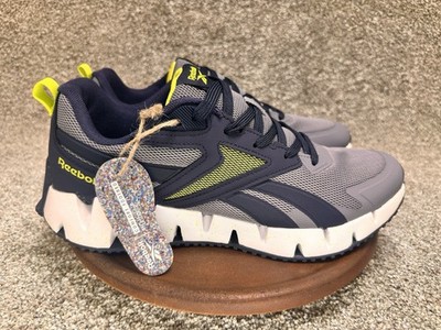 Reebok Gray and Yellow Sneakers zig vector/navy men s 10 NIB
