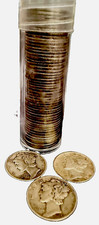 Mercury Dimes 10C Coin Roll Lot (Winged Liberty Head) Qty:50