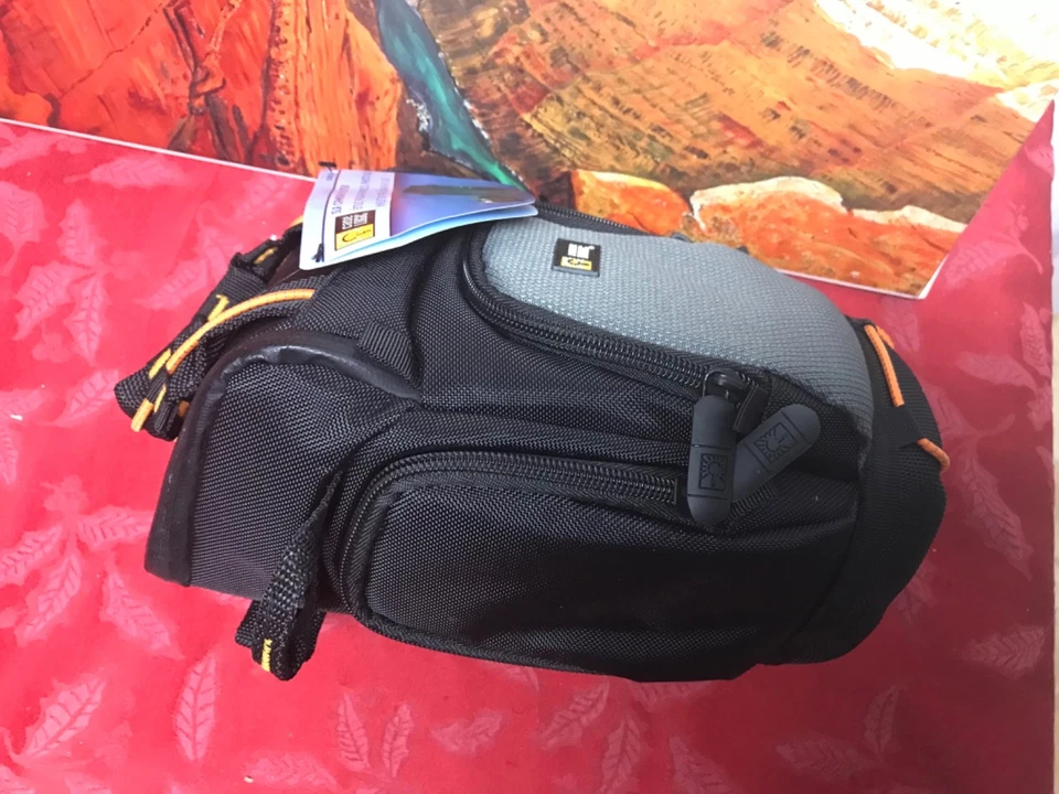 Case Logic SLR Zoom Camera Holster Bag SLRC-1Z Black/Gray/Orange NEW - Image 4 of 4