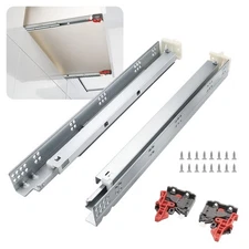 8 Pairs 18 Inch Soft Close Undermount (Bottom Mount) Drawer Slides,Concealed ...