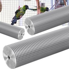 Maschendraht 5m-25m Gitter Draht Wühlmausgitter Verzinkt Volierendraht Drahtzaun