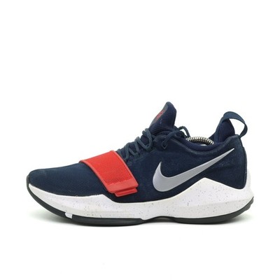 Nike Herren PG 1 Sneaker EU 43 Marineblau/Rot/Weiß 878627-900 Basketball