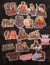 17 pcs Stickers: Stranger Things Cartoon Glossy Stickers
