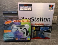 Tested Sony PS 1 Boxed 14 Games, Additional Controller, Light Gun & Memory Card