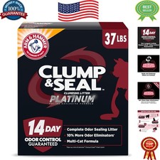 Platinum Multi-Cat Clumping Cat Litter 37lb - 14 Days Odor Control  Baking Soda