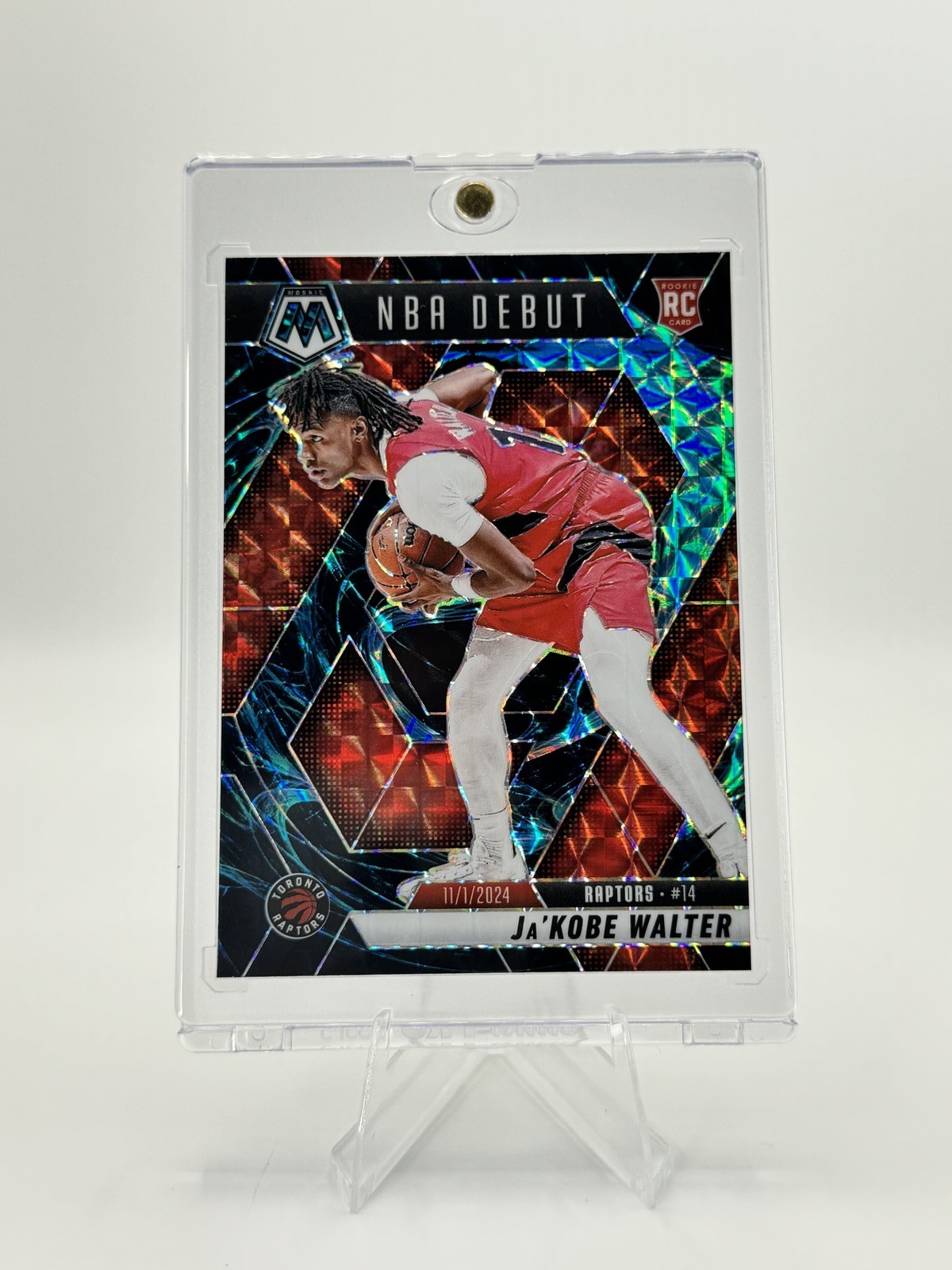 2024-25 Mosaic Ja'Kobe Walter RC Genesis NBA Debut #253