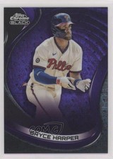 2022 Topps Chrome Black Purple Mini-Diamond Refractor /150 Bryce Harper #67 gp1