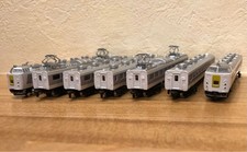 Juego de trenes Hitachi de 7 vagones serie Akia ZJ 485/300 luces delanteras/traseras usadas sin LED