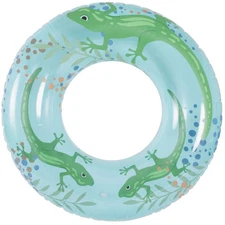 In The Swim Gecko Inflatable Pool Tube Float – Fun Gecko Print, Perfect for