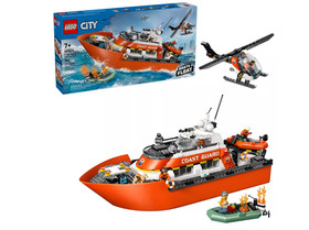[ BIG SALE ] LEGO City Coast Guard Boat & Helicopter Set 60504