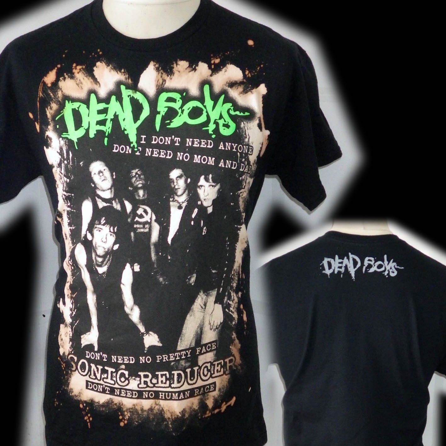 CAMISETA PUNK ÚNICA REDUCTORA SONIC DEAD BOYS ROPA PAYASO MEDIANA MALA