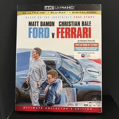 Ford V Ferrari (Ultra HD, 2019) Very Good Condition W Rare Oop Slipcover