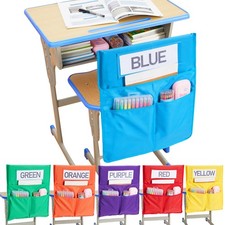 1/18 Pack Chair Pockets for Classrooms K-2 Chairback Buddy Pocket Chart with ...
