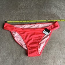 Victoria's Secret Coral-colored bikini bottoms Sz L