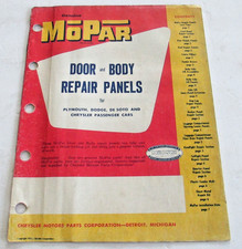 ORIGINAL Mopar 1935-1950 Door & Body Repair Panel Catalog Chrysler Plymouth B72