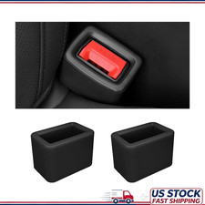 2pcs Seatbelt Extender Booster Seat Silicone Rear Seat Belt Buckle Color Black 2pcs Seatbelt Extender Booster Seat Silicone Rear Seat Belt Buckle Color Black