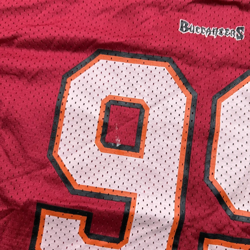 Vintage 1990s Adidas Warren Sapp Tampa Bay Buccaneers Jersey Youth Large NFL - Image 4 of 4