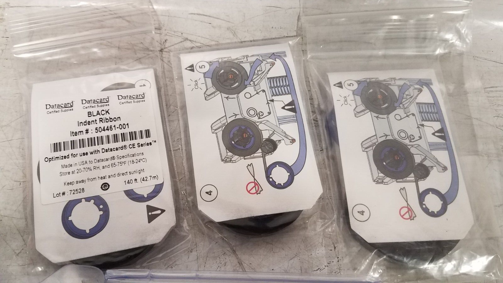 504139-013 Silver Entrust Datacard Ce840 Embosser Topping Foil for  