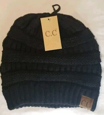 Black CC Beanie New with Tags Knit Beanie See Pics