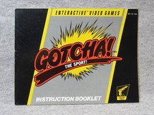 GOTCHA Instruction manual only - no game .... NES Nintendo