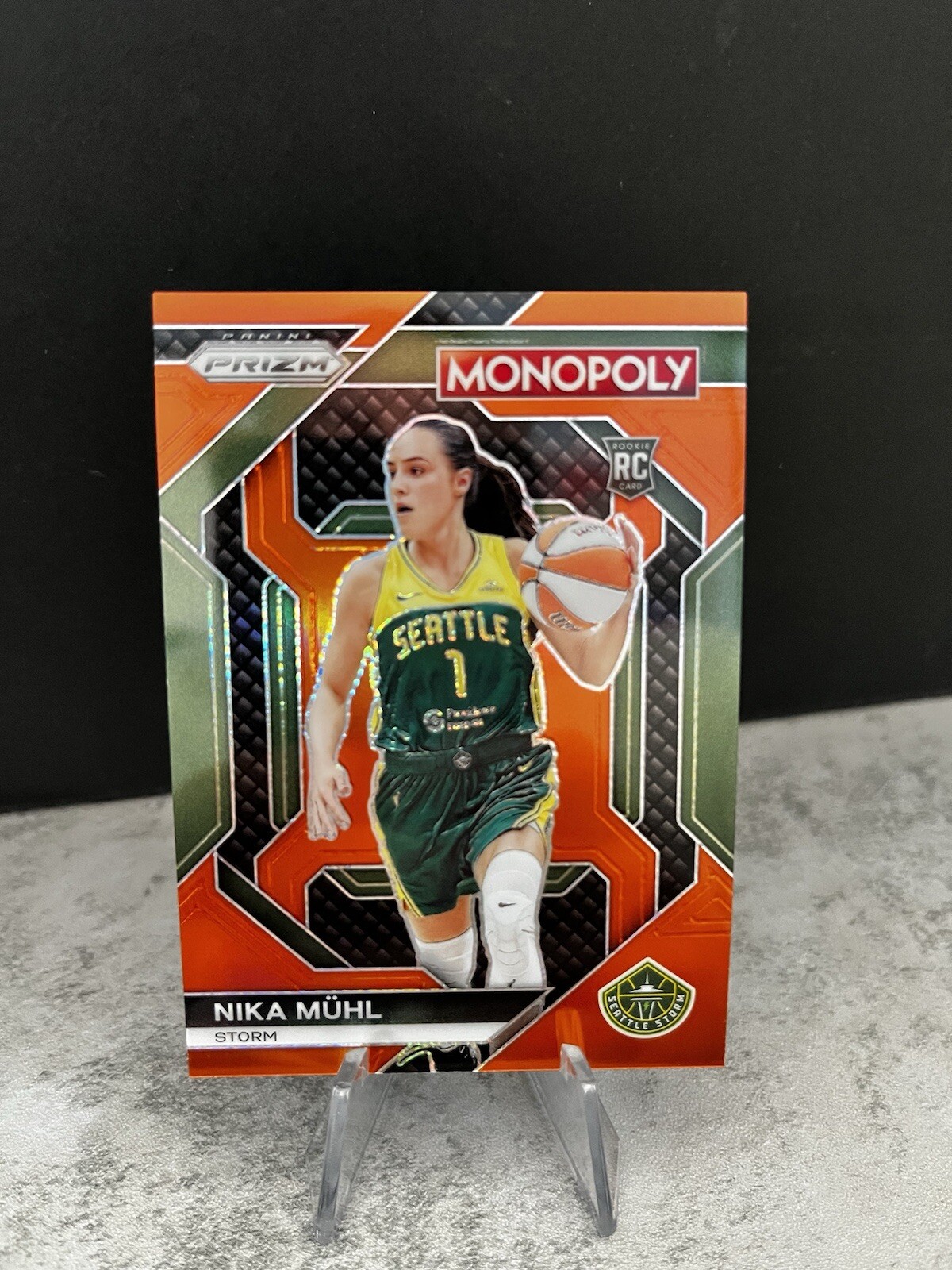 NIKA MUHL Rookie Orange Prizm /124 2024 Panini WNBA Monopoly Insert WNBA26 SP RC