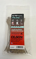 OLSON SCROLL SAW BLADES 425P Skip Tooth Pin End  Long: 5&Prime; Wide:0.070" Pack of 90