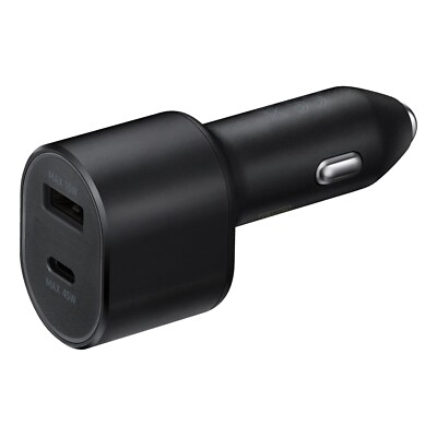 45W Dual Port Schnell-Ladegerät KFZ Auto USB-C USB-A Netzteil Adapter Samsung