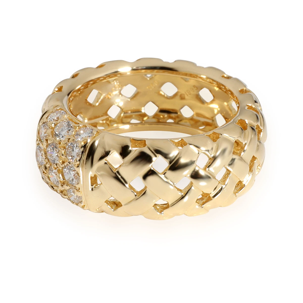 Basket weave diamond best sale ring