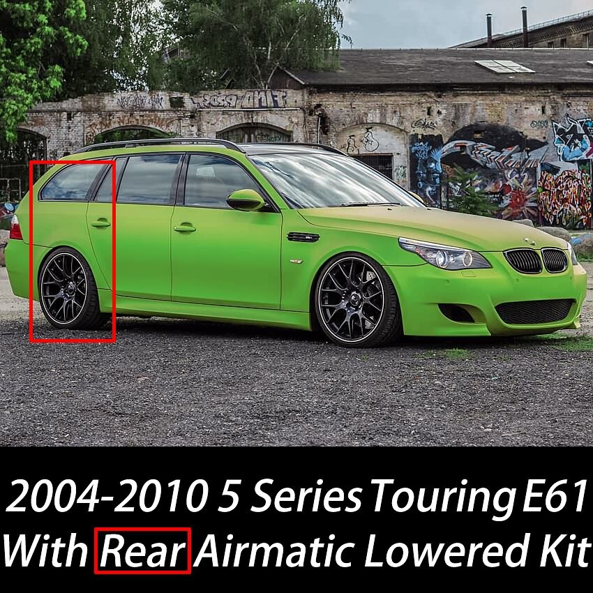 For BMW 5 Series Touring E61 Adjustable Rear Air Suspension Lowering ...