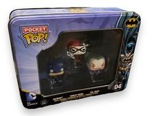 Funko Pocket Pop! Paquete de 3 figuras de vinilo de Batman el Joker y Harley Quinn DC Comics