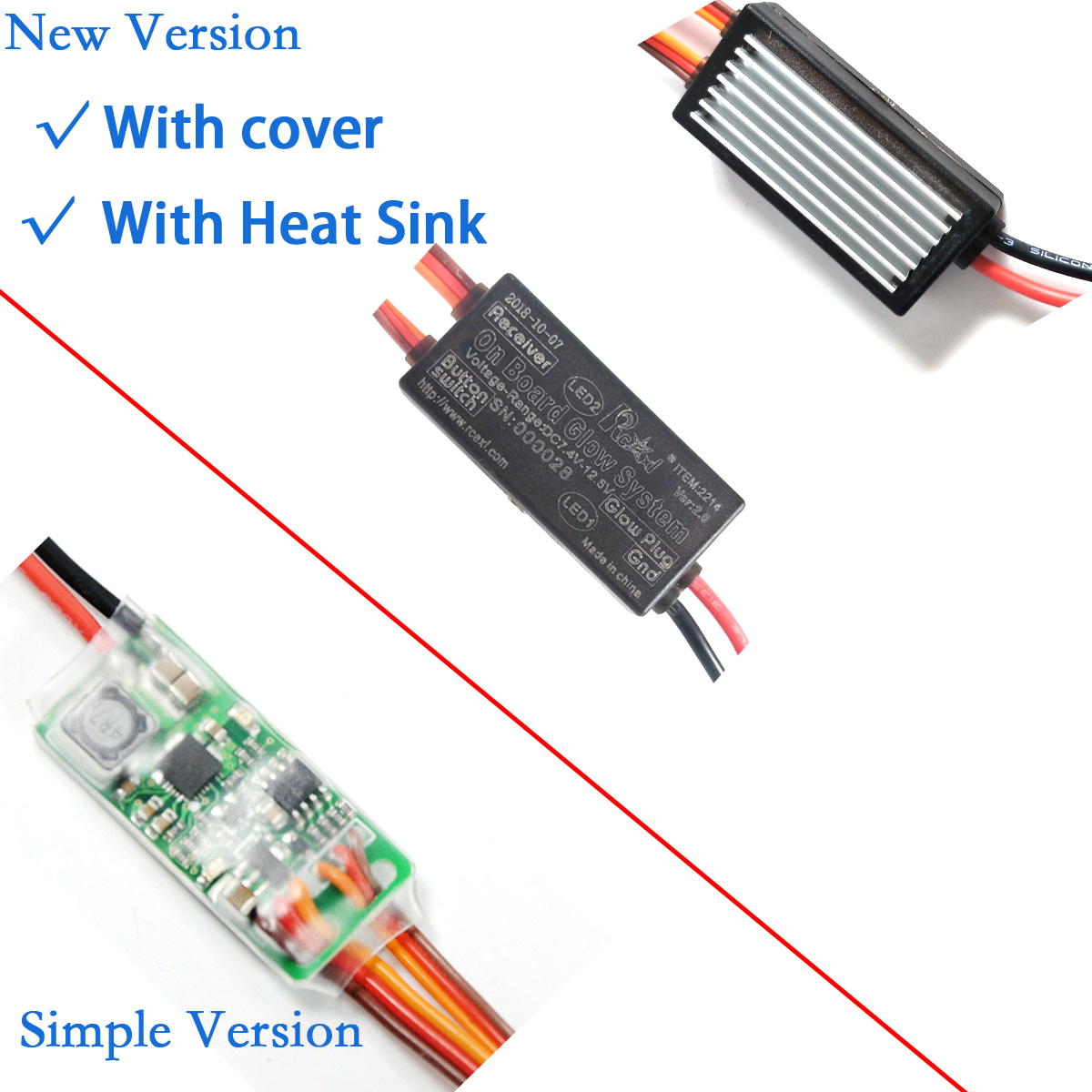 RCEXL On Board Glow System for Nitro Engine New Version with Cover | eBay